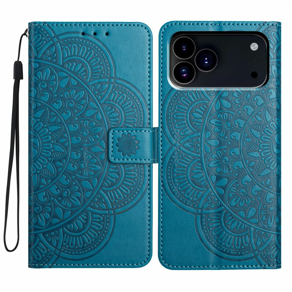 iPhone 18/17 Pro Mandala Pattern Leather Case