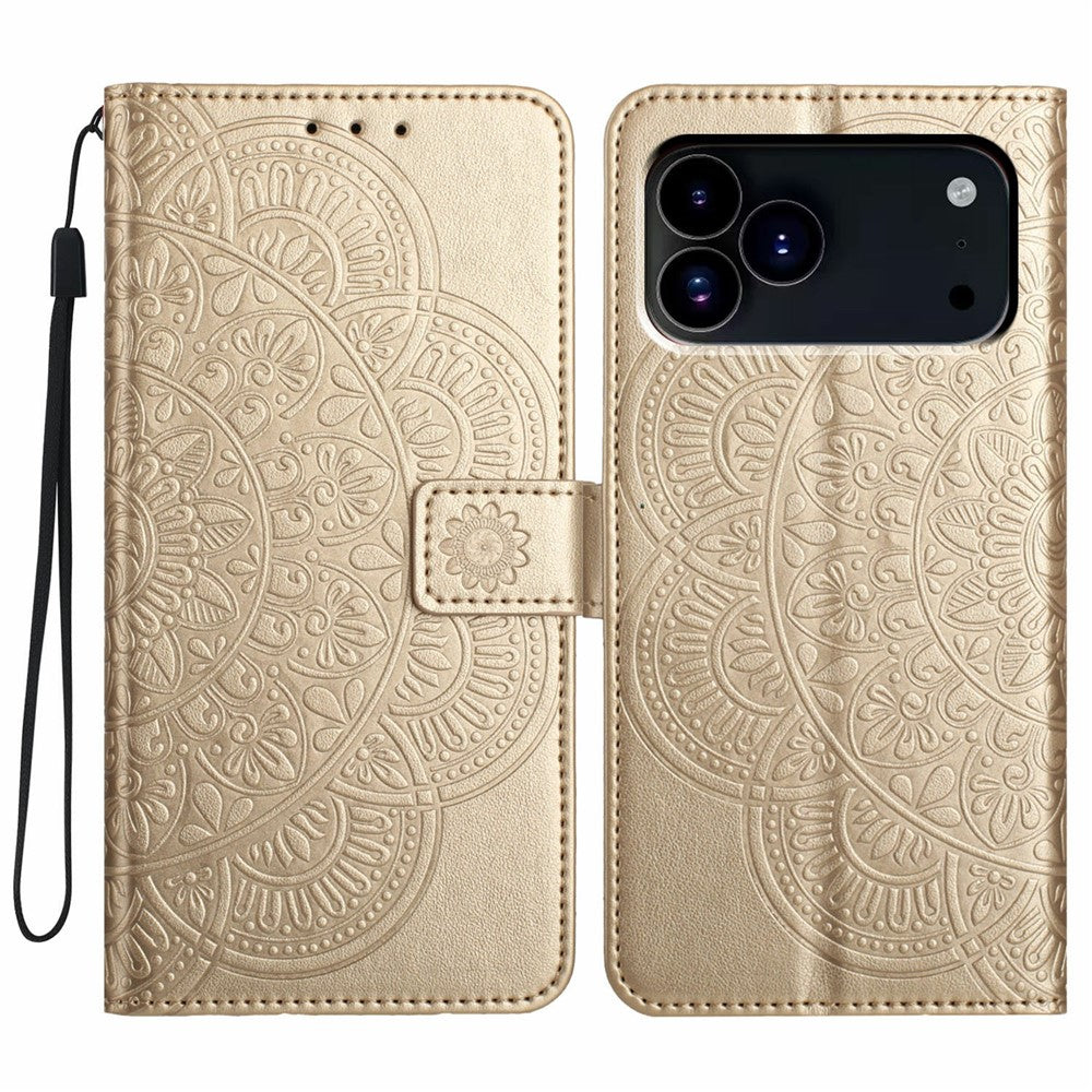 iPhone 18/17 Pro Mandala Pattern Leather Case