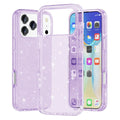 For iPhone 17 Pro Max Case Sparkly Powder Glitter Shiny Soft TPU + Hard PC Back Cover
