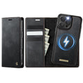 CASEME For iPhone 16 Pro Case  C49  Compatible with MagSafe RFID Blocking Detachable Wallet Leather Phone Cover