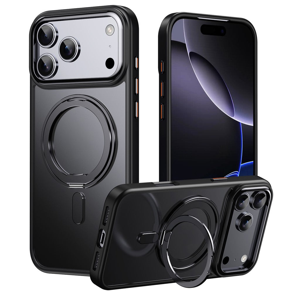 iPhone 17 Pro Max Matte Case with Metal Kickstand