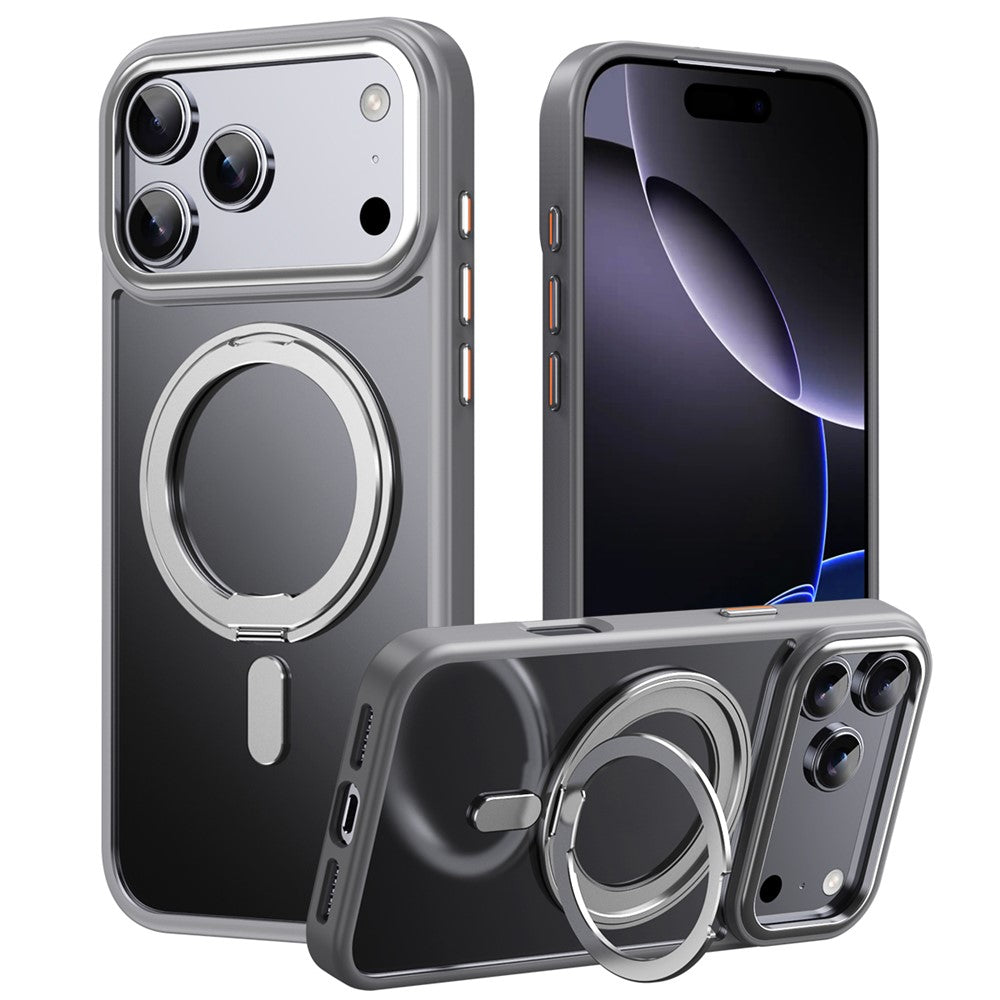 iPhone 17 Pro Max Matte Case with Metal Kickstand