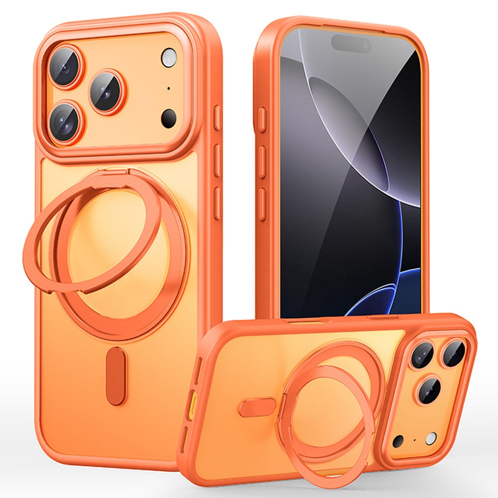 iPhone 17 Pro Max Matte Case with Metal Kickstand