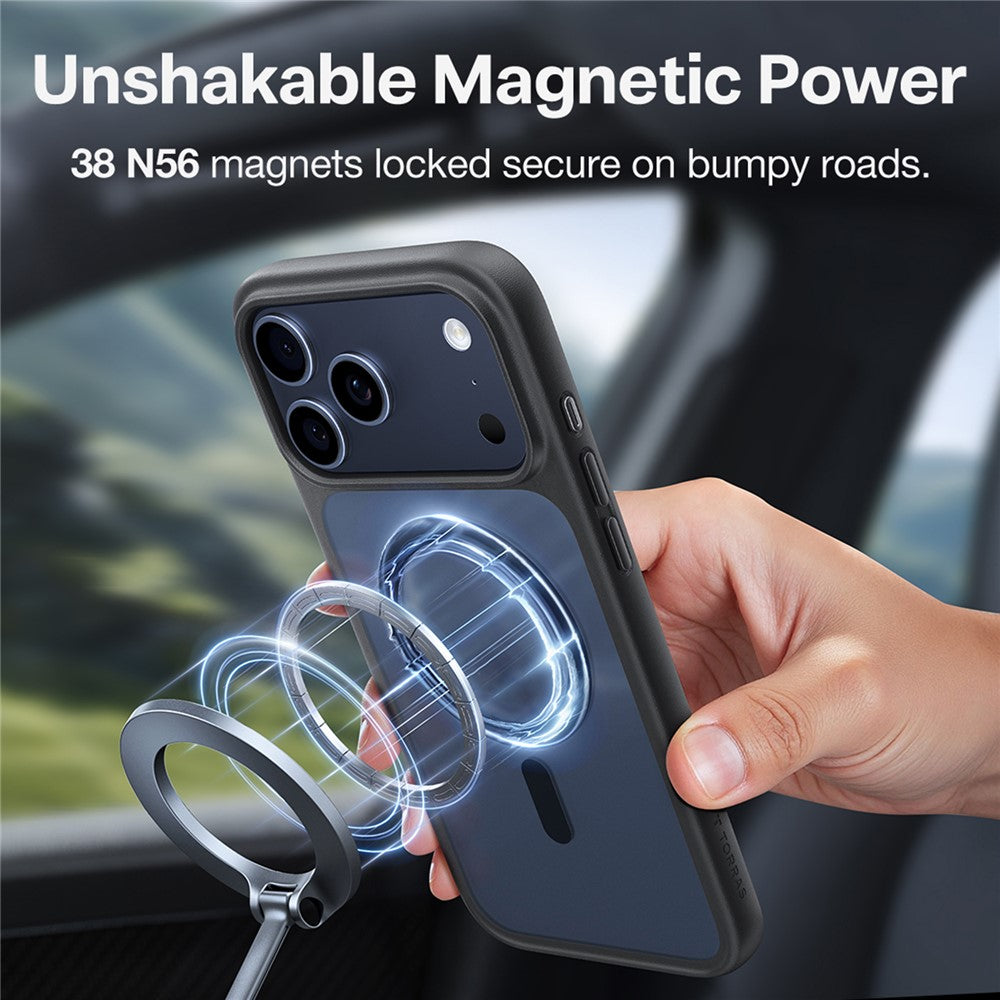 TORRAS Guardian-Mag Series For iPhone 17 Pro Case Magnetic Matte PC + TPU Phone Cover