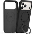 TORRAS Ostand Q3 Silicone Series For iPhone 17 Pro Case Kickstand Liquid Silicone + PC Phone Cover Compatible with MagSafe