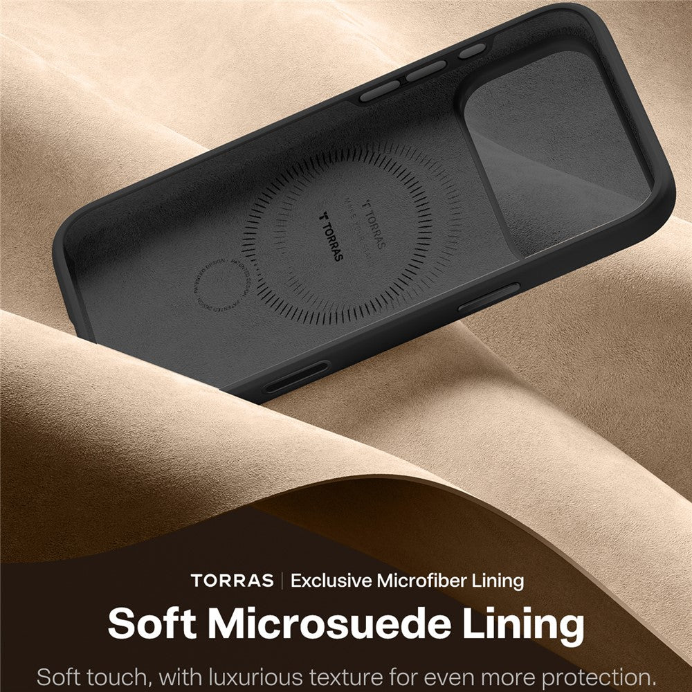 TORRAS Ostand Q3 Silicone Series For iPhone 17 Pro Case Kickstand Liquid Silicone + PC Phone Cover Compatible with MagSafe