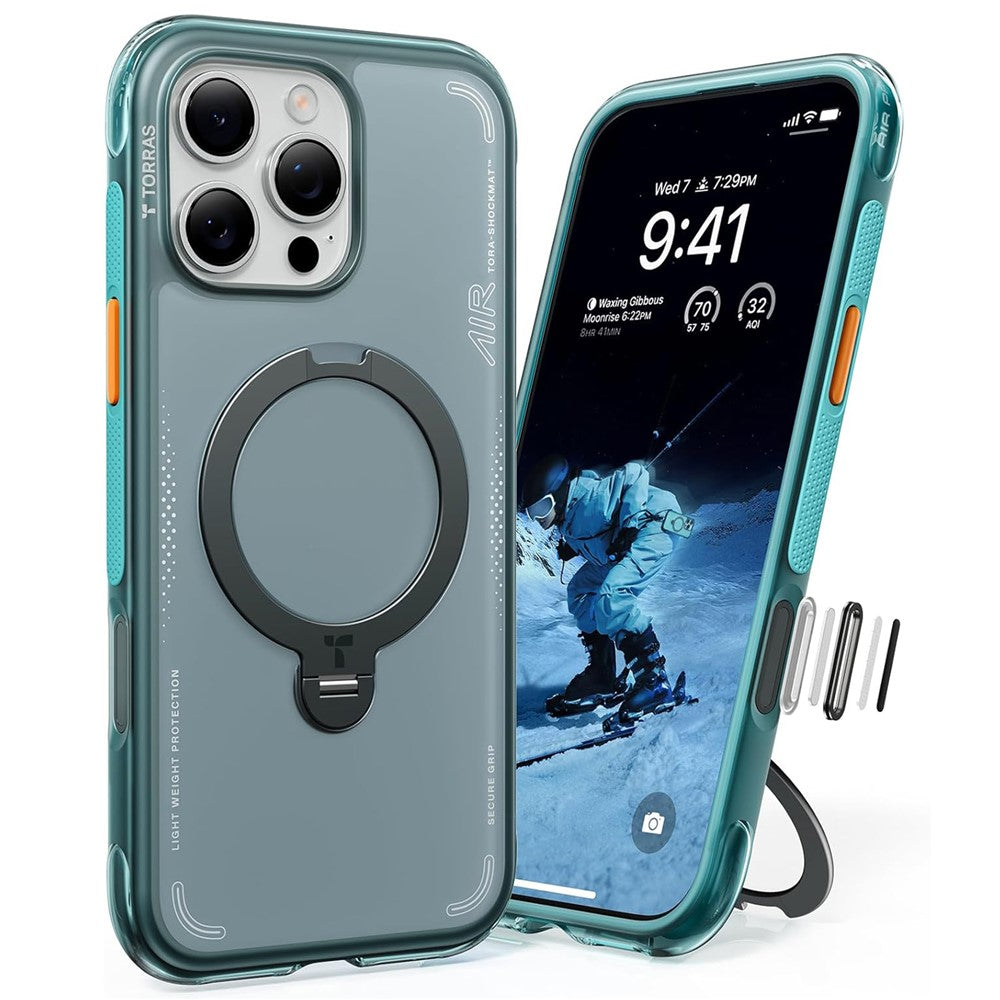 TORRAS Ostand Q3 Air iPhone 16 Pro Case with Kickstand