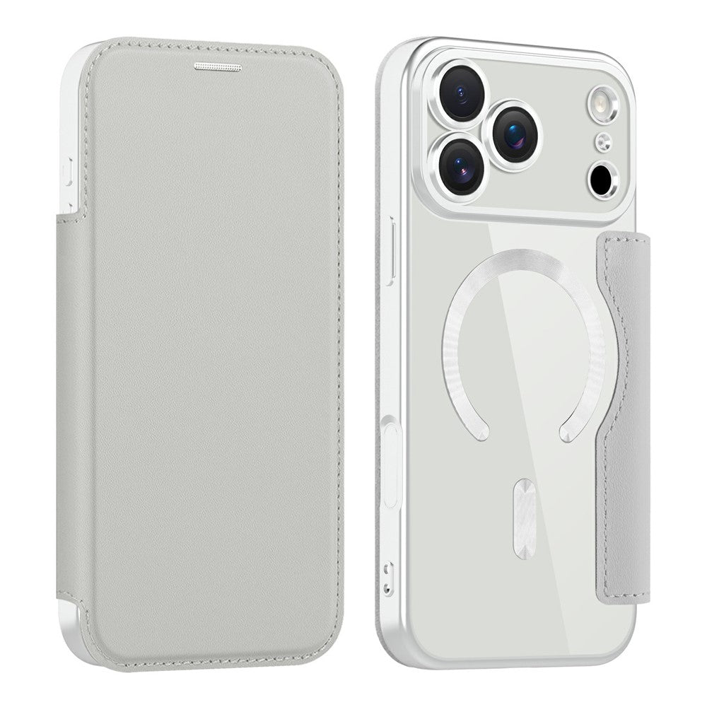 iPhone 17 Pro Max RFID-Blocking Leather Card Holder Case