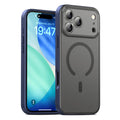 IPAKY For iPhone 17 Pro Magnetic Case Shockproof PC + TPU Matte Phone Cover