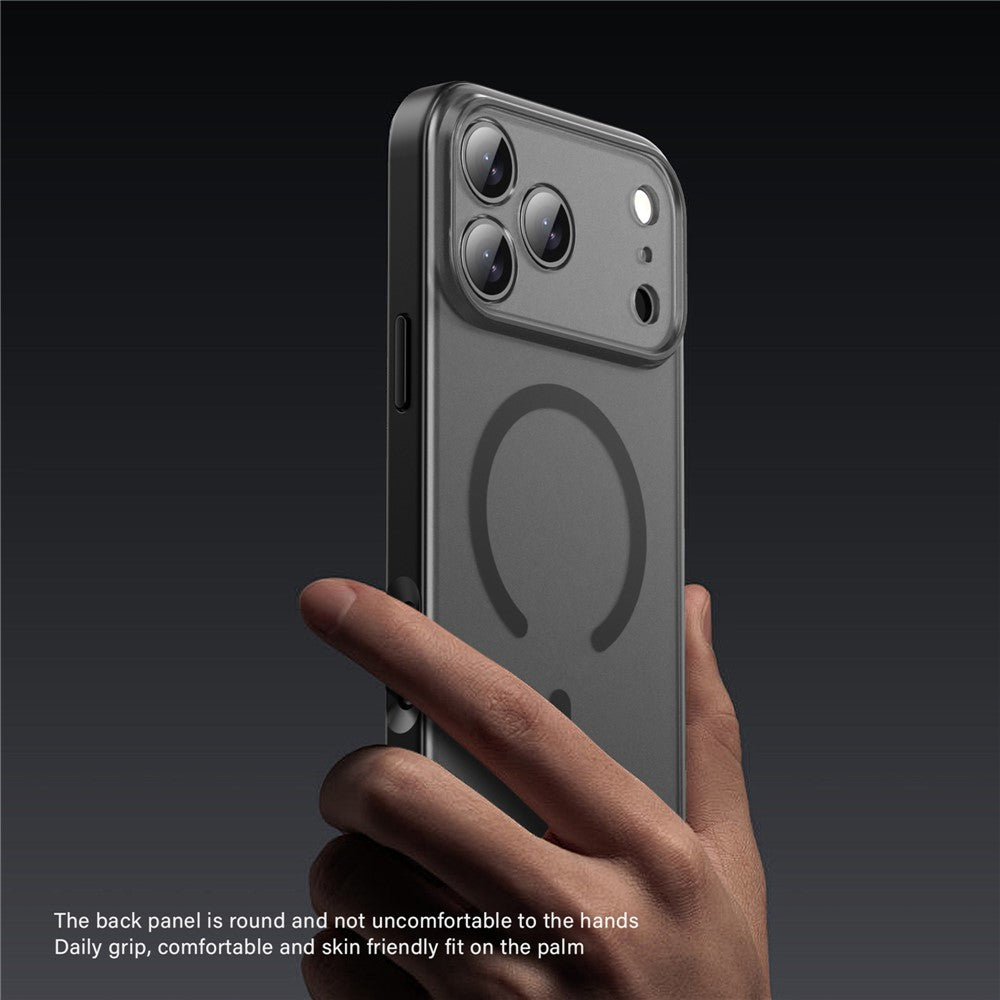IPAKY For iPhone 17 Pro Magnetic Case Shockproof PC + TPU Matte Phone Cover