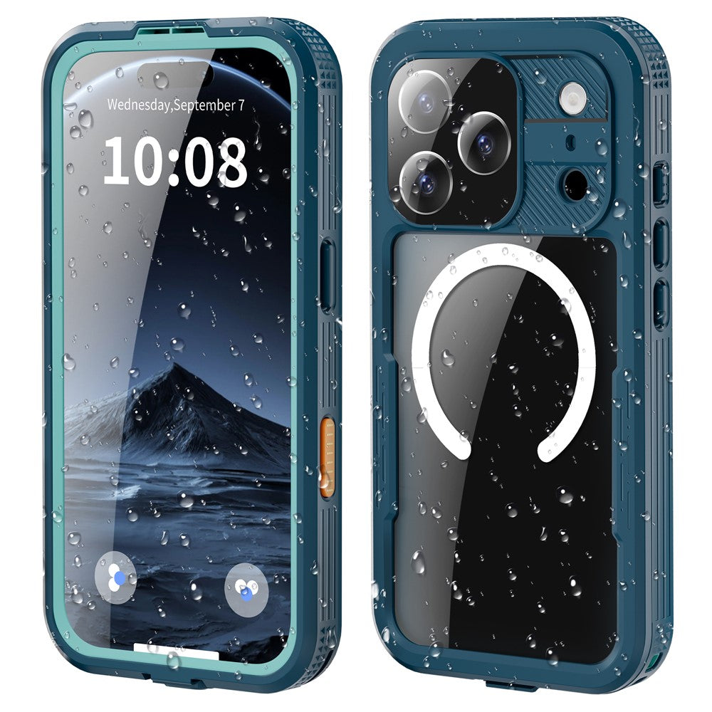 SHELLBOX For iPhone 17 Pro IP68 Waterproof Case Compatible with MagSafe Clear Phone Cover