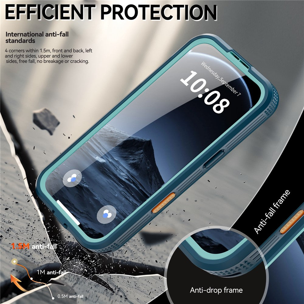 SHELLBOX For iPhone 17 Pro IP68 Waterproof Case Compatible with MagSafe Clear Phone Cover