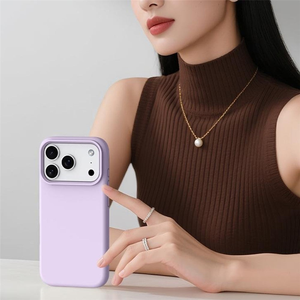 For iPhone 18 Pro / 17 Pro Case Compatible with MagSafe Skin-friendly Liquid Silicone + PC Phone Cover