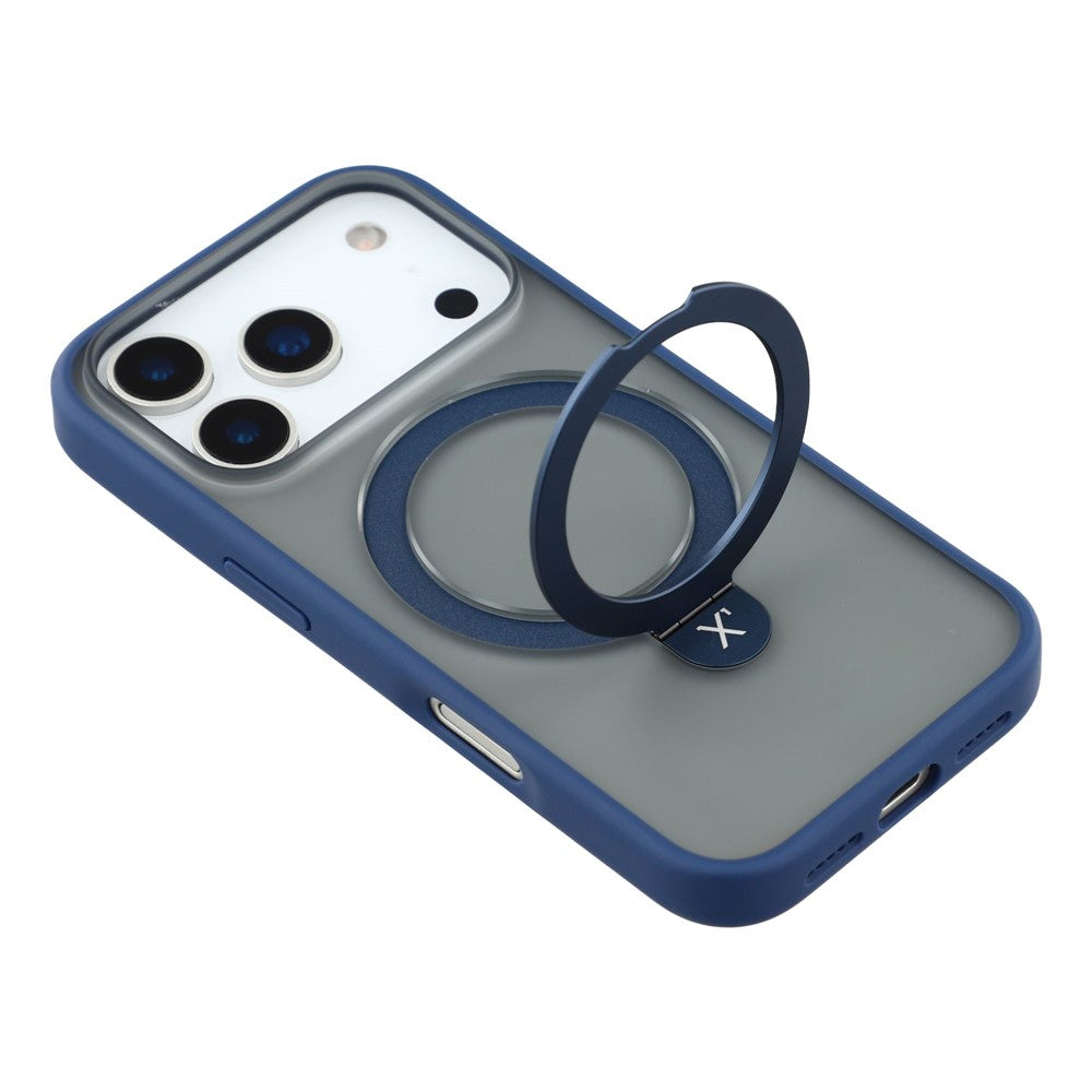 X-LEVEL For iPhone 17 Pro Max Case Metal Kickstand TPU PC Phone Back Cover