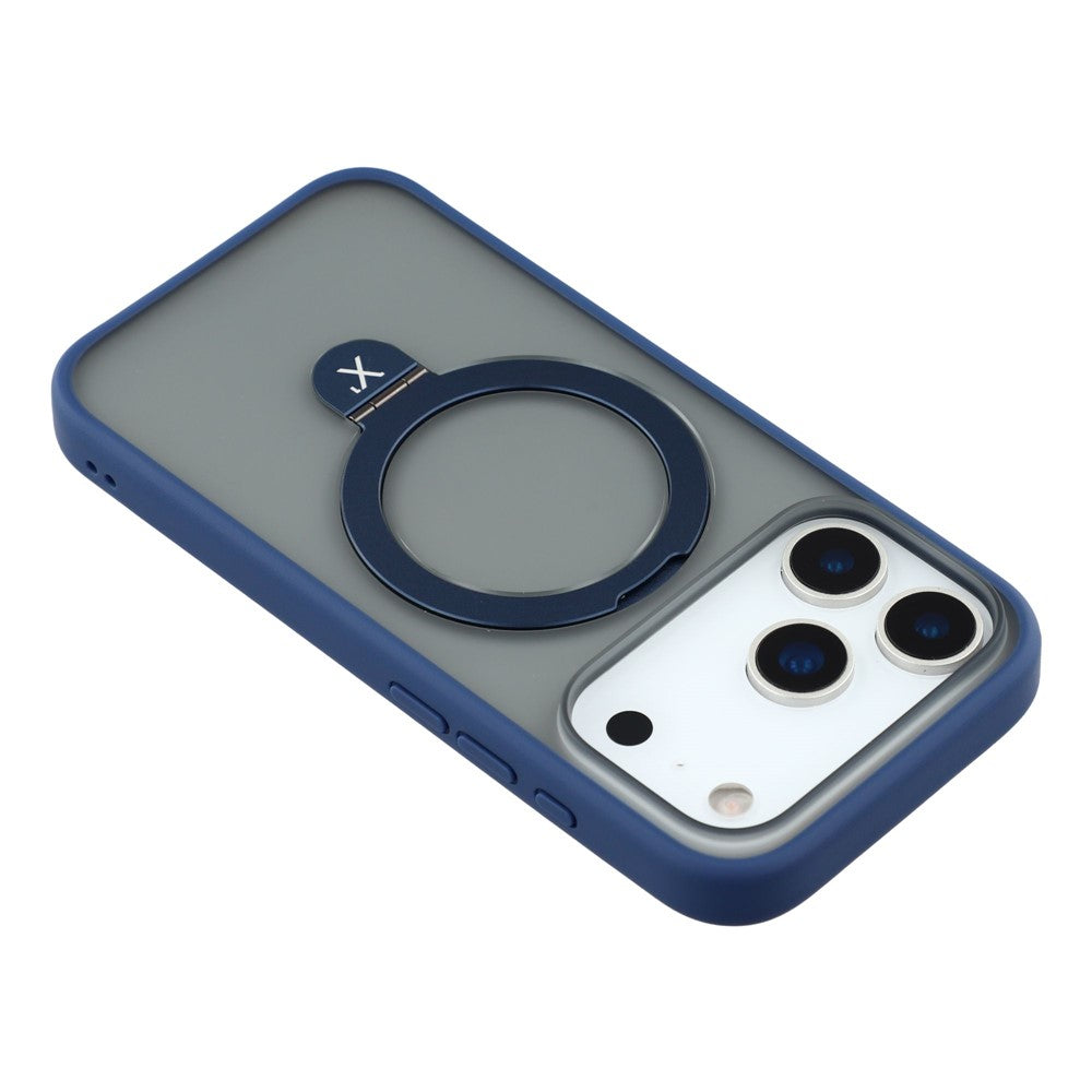 X-LEVEL For iPhone 17 Pro Max Case Metal Kickstand TPU PC Phone Back Cover