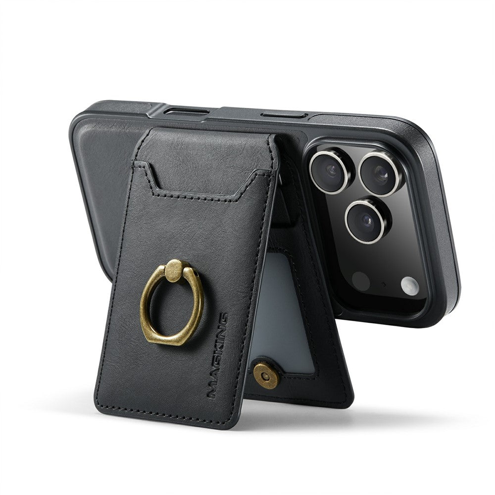 MAGKING K1 Series For iPhone 18 Pro / 17 Pro Magnetic Case PC + TPU + PU Phone Cover with Card Holder