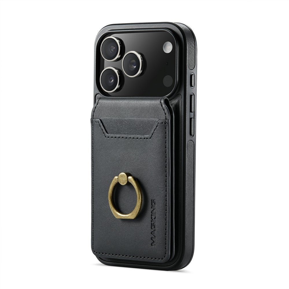 MAGKING K1 Series For iPhone 18 Pro Max / 17 Pro Max Magnetic Case PC + TPU + PU Phone Cover with Card Holder