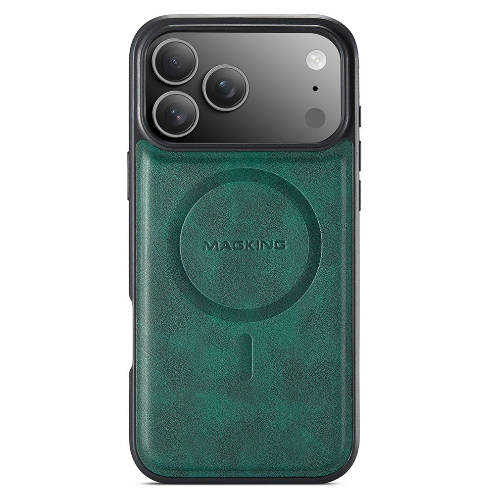 MAGKING K1 Series For iPhone 18 Pro Max / 17 Pro Max Magnetic Case PC + TPU + PU Leather Phone Cover