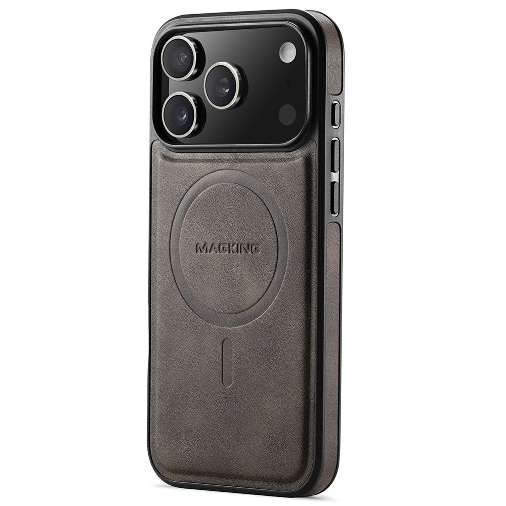 MAGKING K1 Series For iPhone 18 Pro Max / 17 Pro Max Magnetic Case PC + TPU + PU Leather Phone Cover