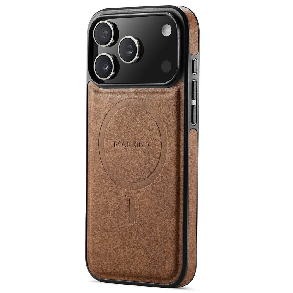 MAGKING K1 Series For iPhone 18 Pro Max / 17 Pro Max Magnetic Case PC + TPU + PU Leather Phone Cover