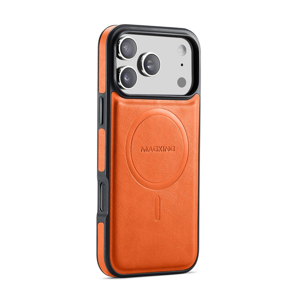 MAGKING K1 Series For iPhone 18 Pro Max / 17 Pro Max Magnetic Case PC + TPU + PU Leather Phone Cover