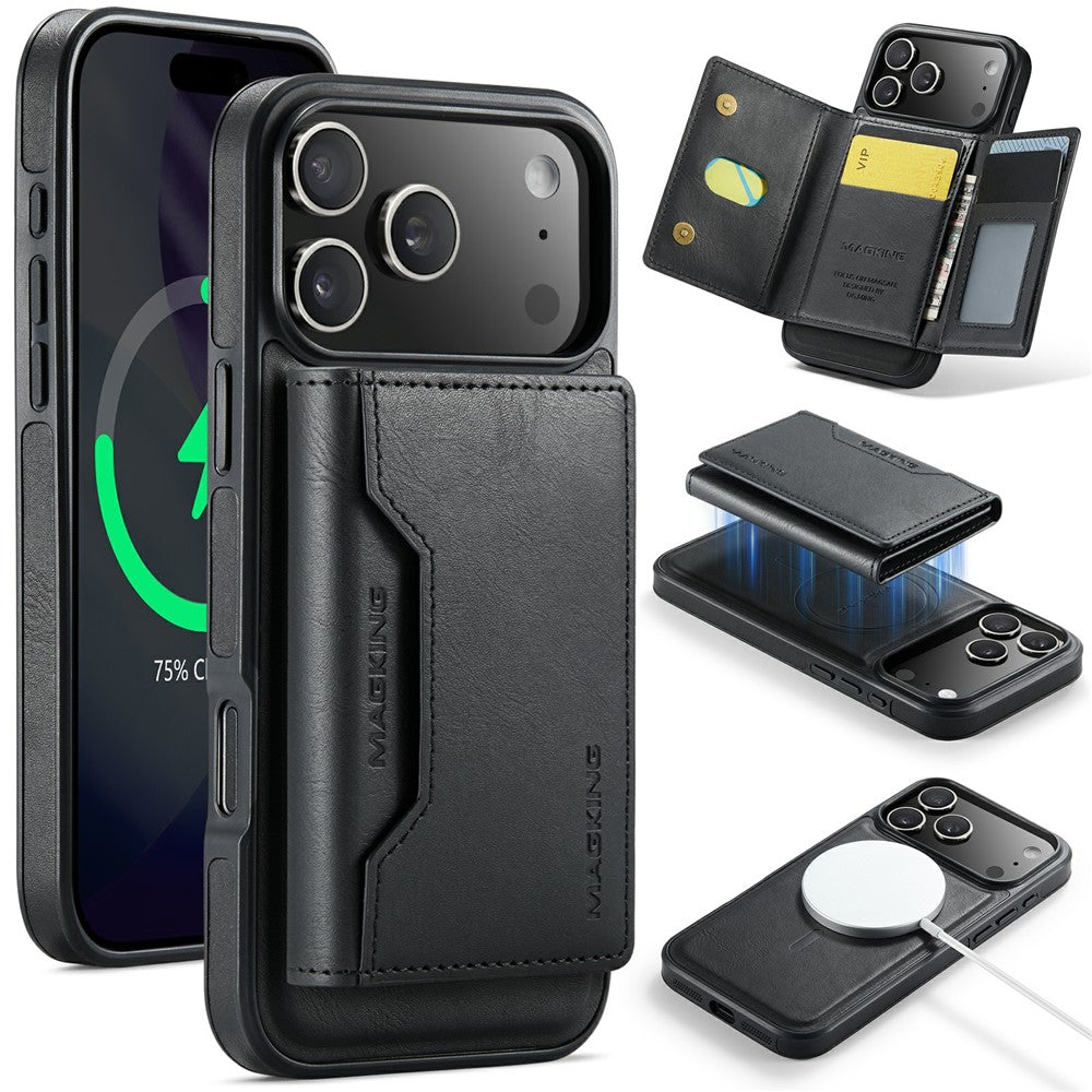 MAGKING K2 Series For iPhone 18 Pro Max / 17 Pro Max Case Compatible with MagSafe PC + TPU + PU Phone Cover