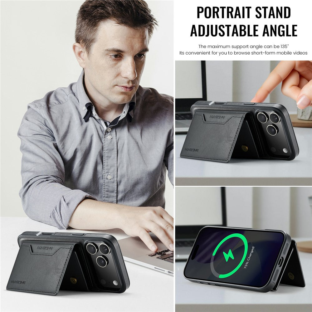 MAGKING K2 Series For iPhone 18 Pro Max / 17 Pro Max Case Compatible with MagSafe PC + TPU + PU Phone Cover