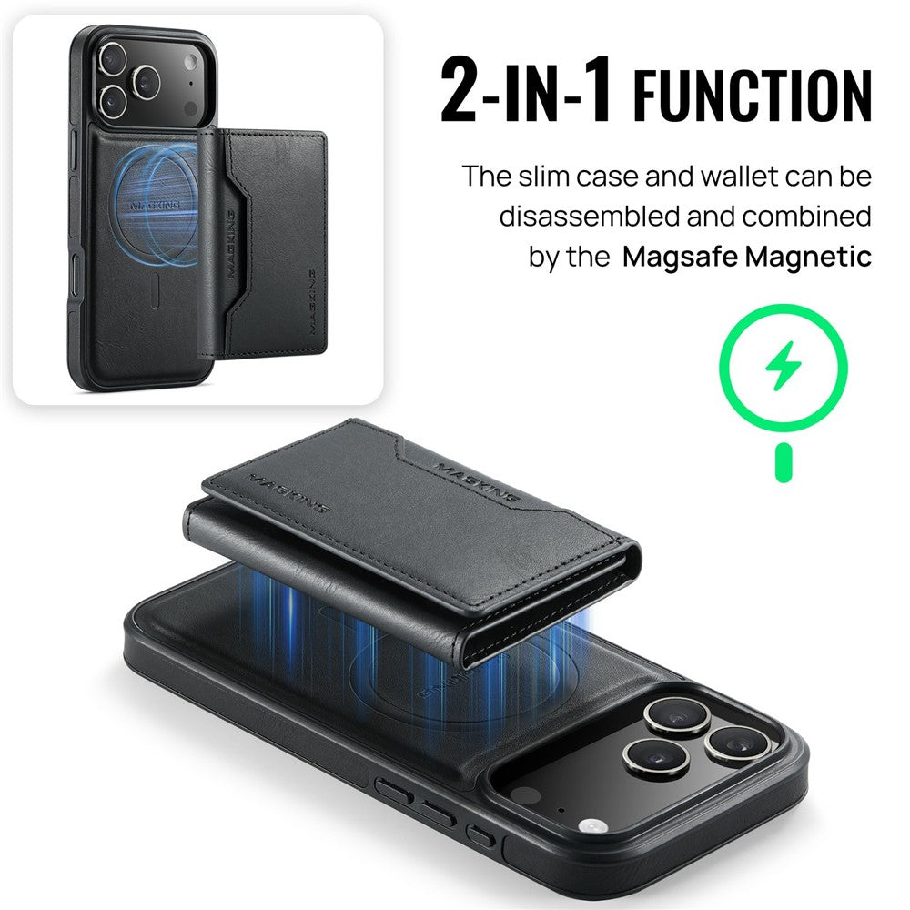 MAGKING K2 Series For iPhone 18 Pro Max / 17 Pro Max Case Compatible with MagSafe PC + TPU + PU Phone Cover