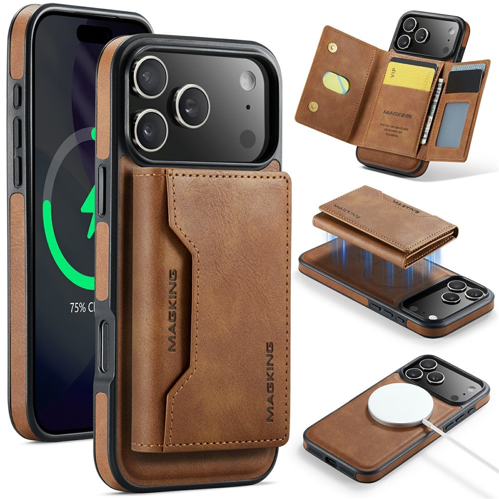 MAGKING K2 Series For iPhone 18 Pro Max / 17 Pro Max Case Compatible with MagSafe PC + TPU + PU Phone Cover