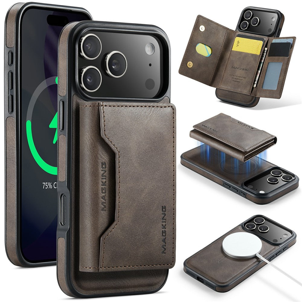 MAGKING K2 Series For iPhone 18 Pro Max / 17 Pro Max Case Compatible with MagSafe PC + TPU + PU Phone Cover