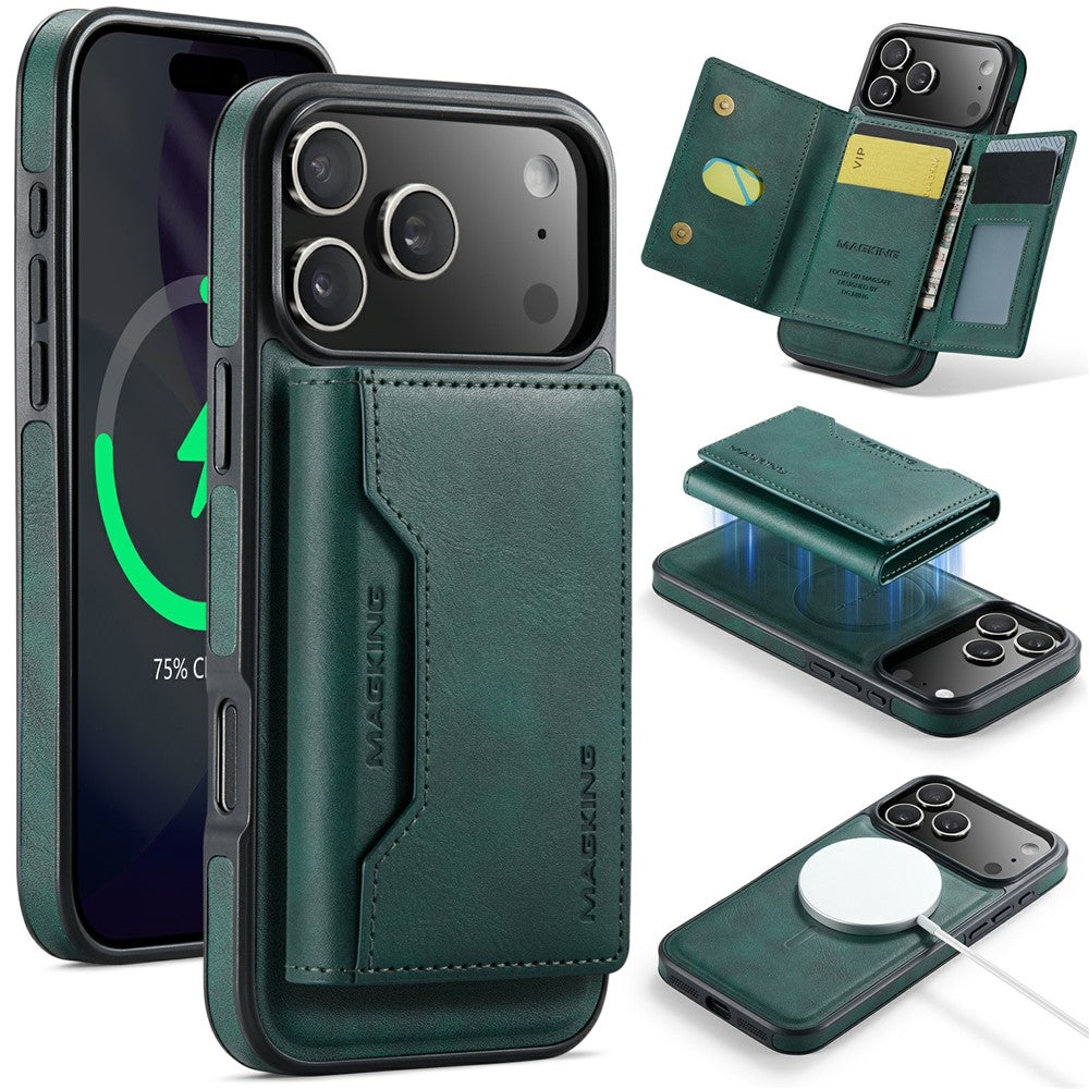 MAGKING K2 Series For iPhone 18 Pro Max / 17 Pro Max Case Compatible with MagSafe PC + TPU + PU Phone Cover