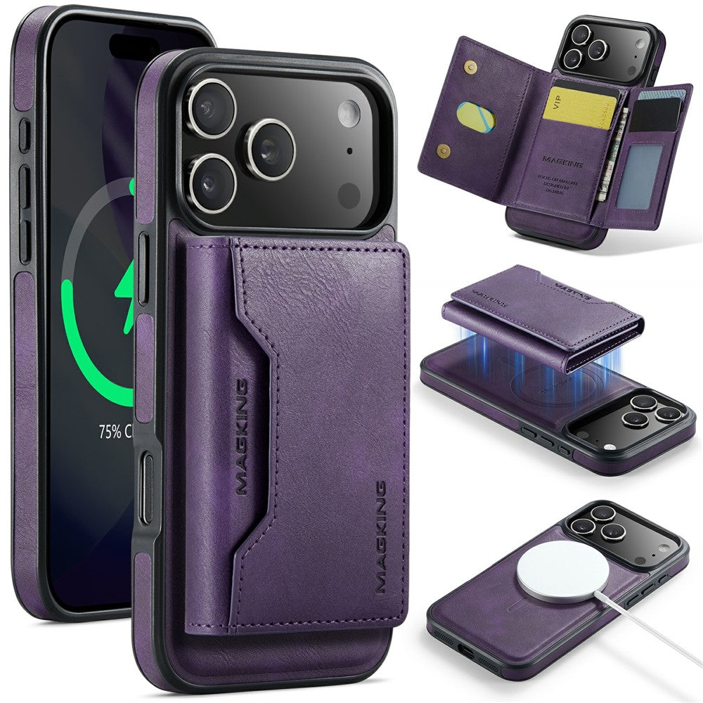 MAGKING K2 Series For iPhone 18 Pro Max / 17 Pro Max Case Compatible with MagSafe PC + TPU + PU Phone Cover