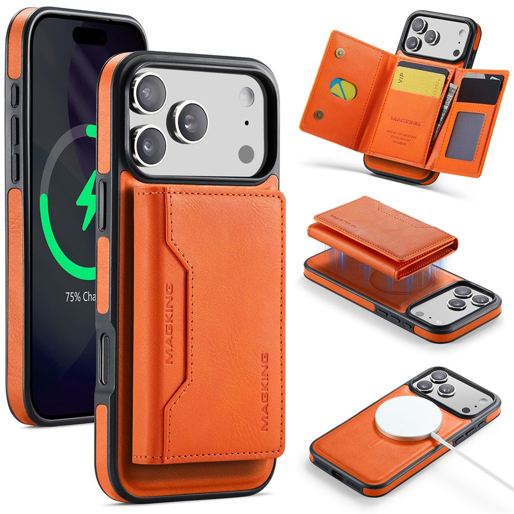 MAGKING K2 Series For iPhone 18 Pro Max / 17 Pro Max Case Compatible with MagSafe PC + TPU + PU Phone Cover