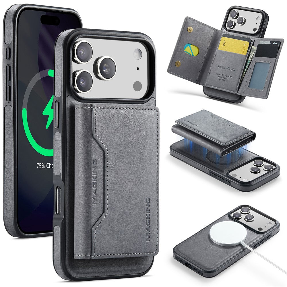MAGKING K2 Series For iPhone 18 Pro Max / 17 Pro Max Case Compatible with MagSafe PC + TPU + PU Phone Cover