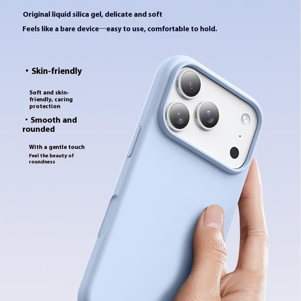 For iPhone 18 Pro / 17 Pro Case Compatible with MagSafe Ultra Thin Liquid Silicone + PC Phone Cover