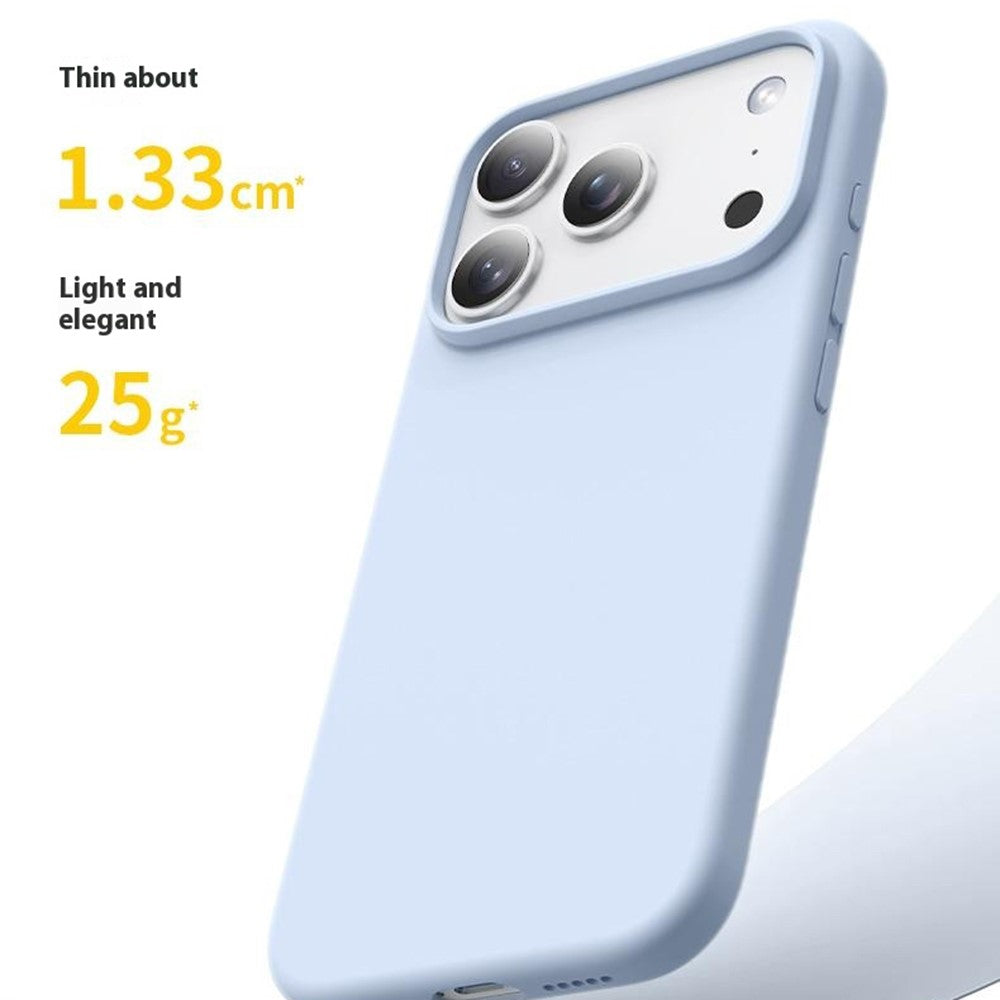 For iPhone 18 Pro / 17 Pro Case Compatible with MagSafe Ultra Thin Liquid Silicone + PC Phone Cover