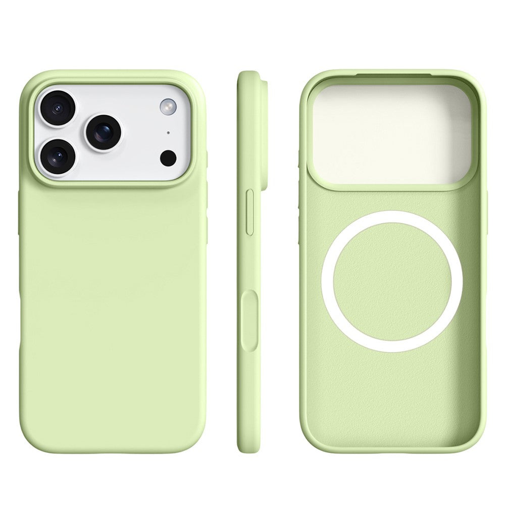 For iPhone 18 Pro / 17 Pro Case Compatible with MagSafe Ultra Thin Liquid Silicone + PC Phone Cover