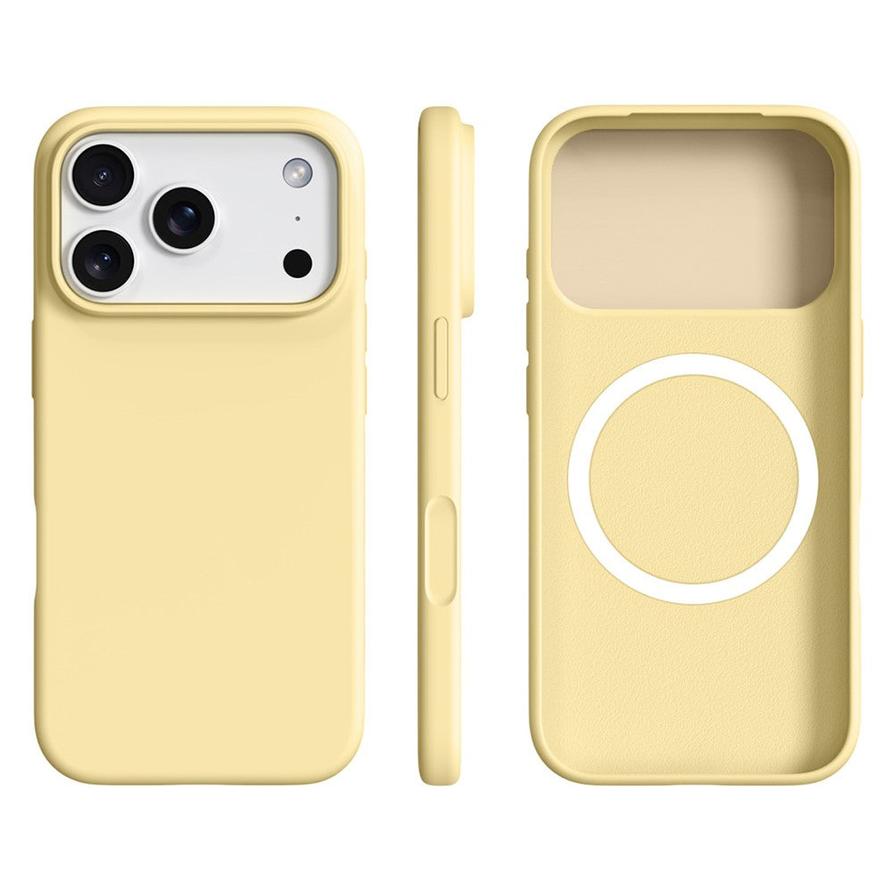 For iPhone 18 Pro / 17 Pro Case Compatible with MagSafe Ultra Thin Liquid Silicone + PC Phone Cover