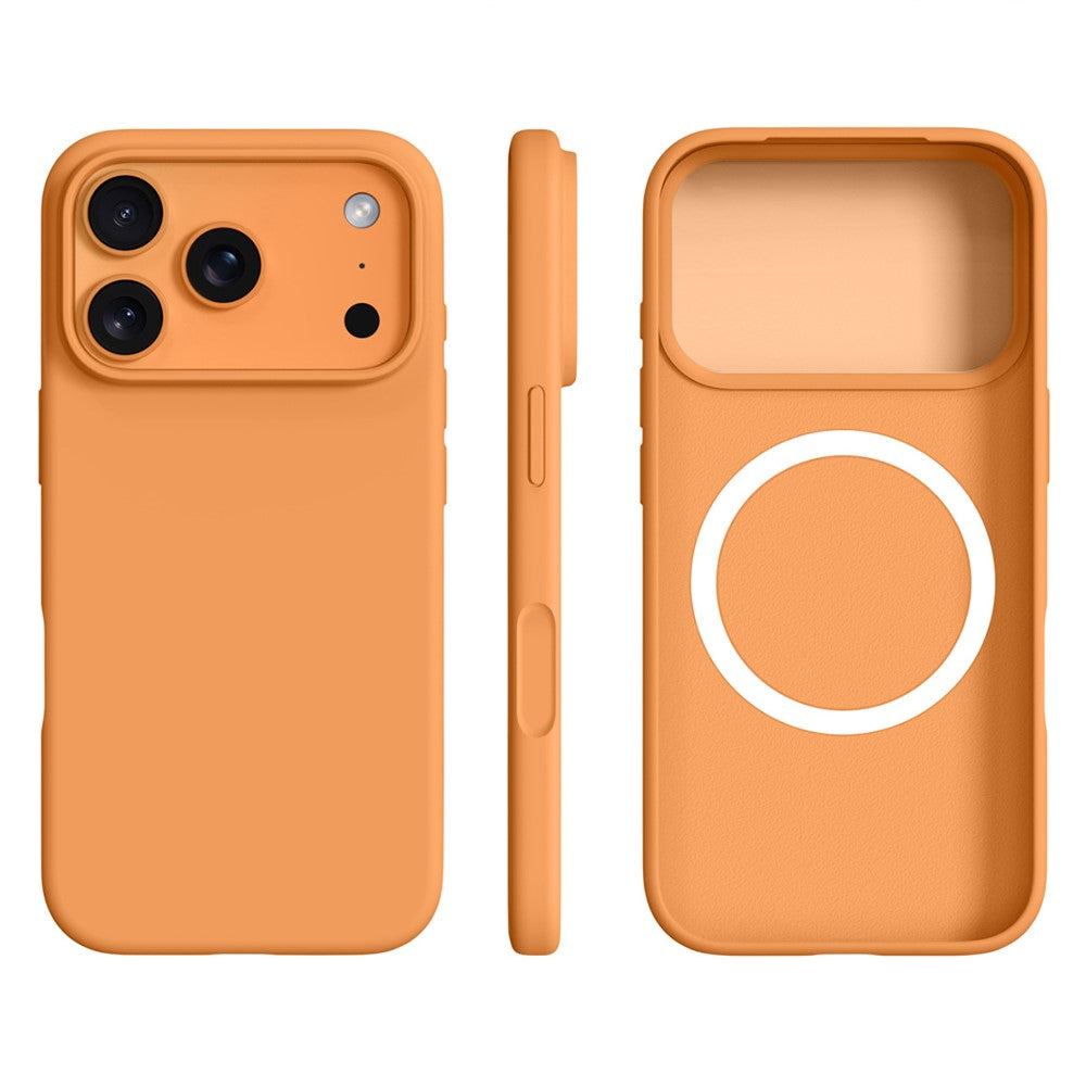 For iPhone 18 Pro / 17 Pro Case Compatible with MagSafe Ultra Thin Liquid Silicone + PC Phone Cover