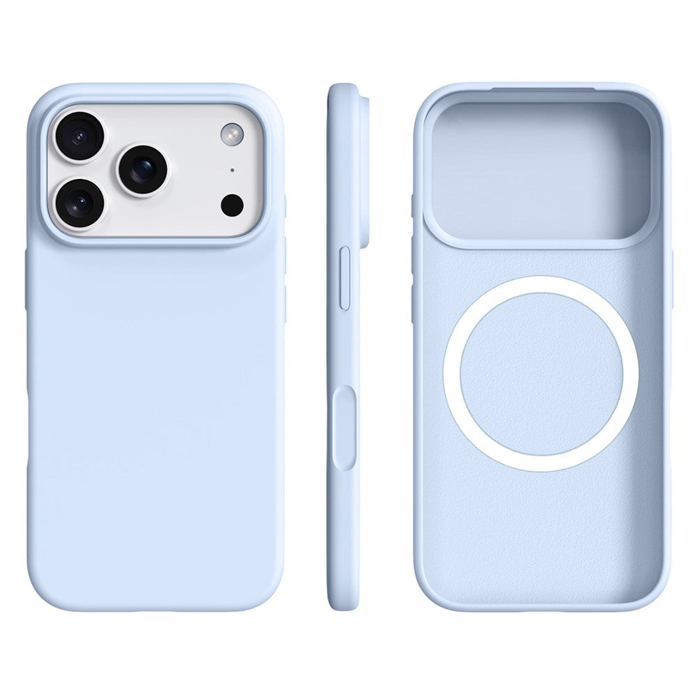 For iPhone 18 Pro / 17 Pro Case Compatible with MagSafe Ultra Thin Liquid Silicone + PC Phone Cover