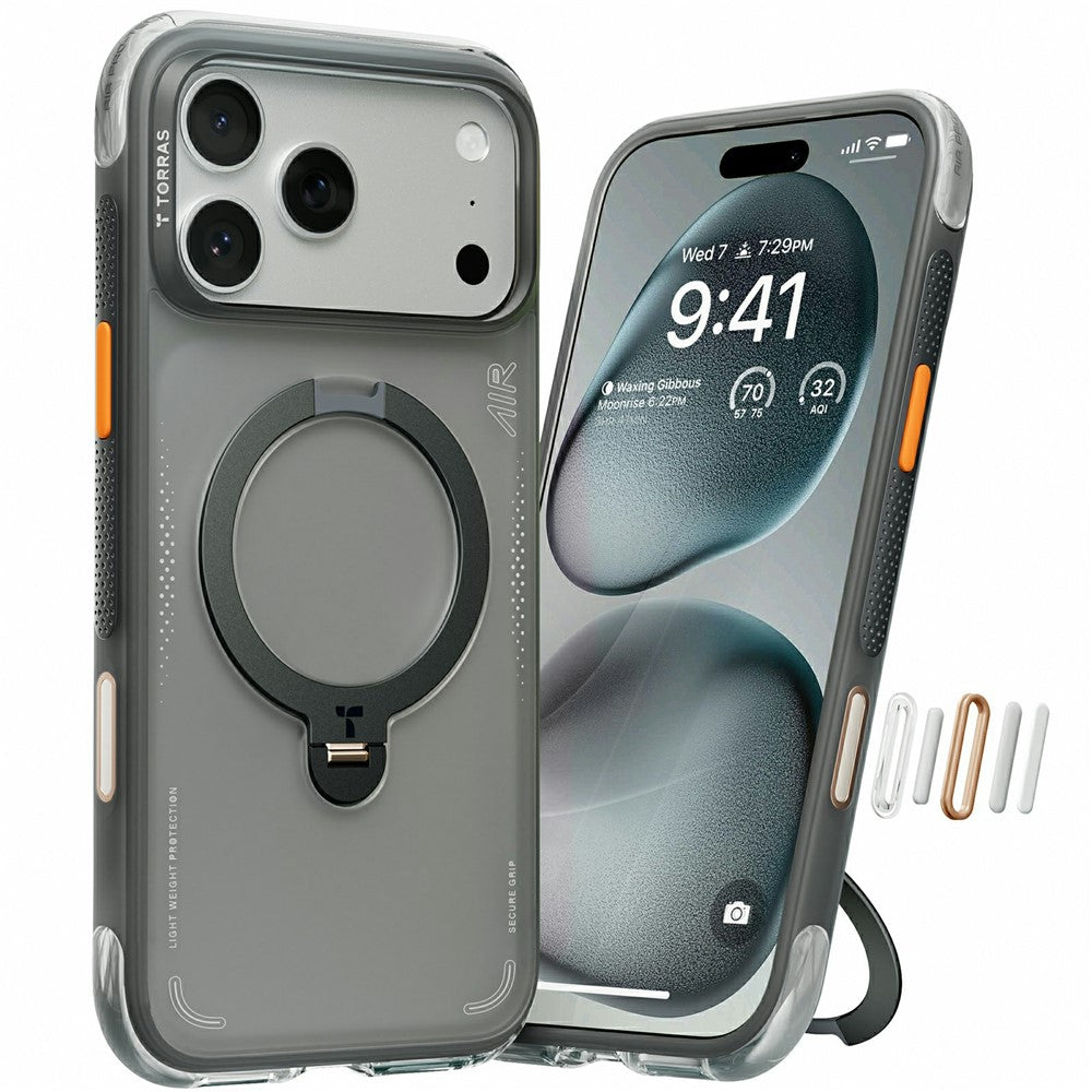 TORRAS Ostand Q3 Air iPhone 17 Pro Case with Kickstand