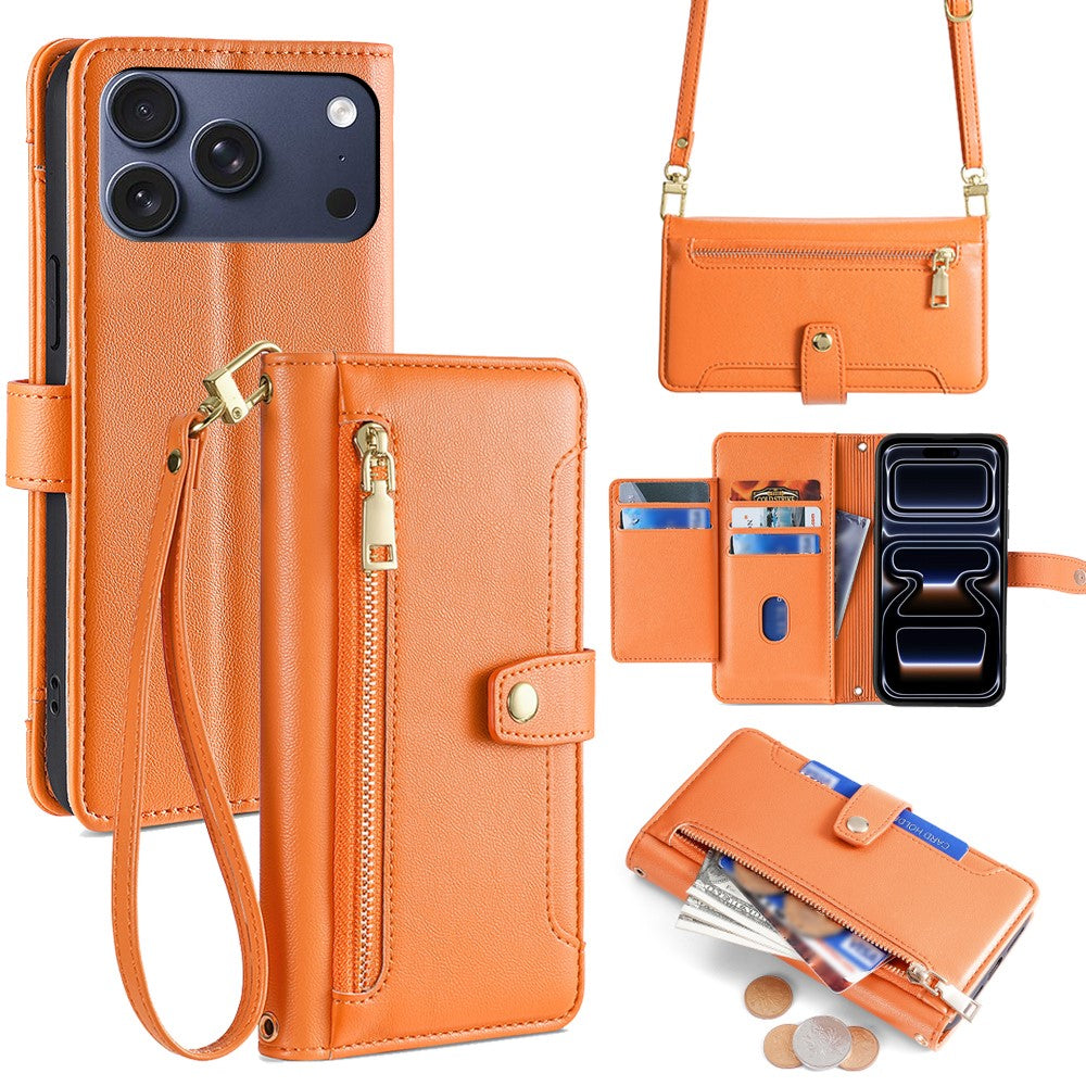 iPhone 17 Pro Zipper Pocket Wallet Case