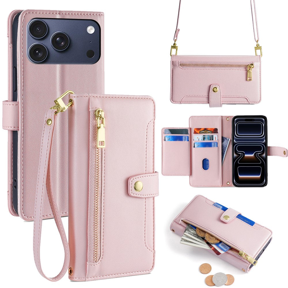 iPhone 17 Pro Zipper Pocket Wallet Case