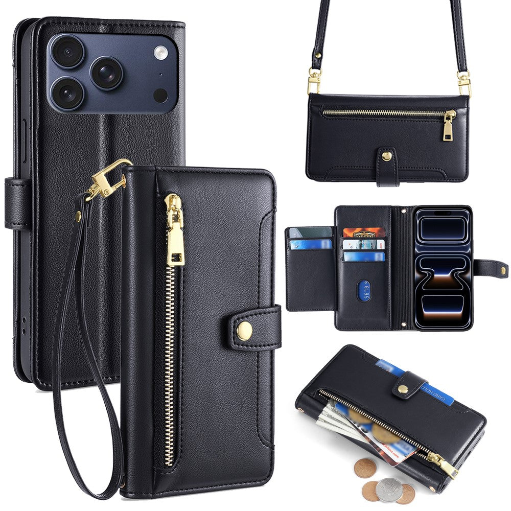 iPhone 17 Pro Zipper Pocket Wallet Case