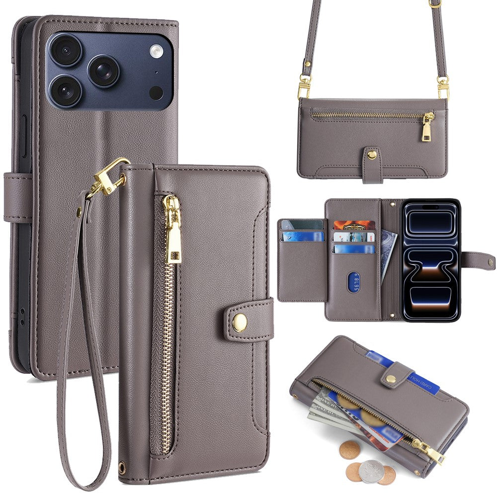 iPhone 17 Pro Zipper Pocket Wallet Case