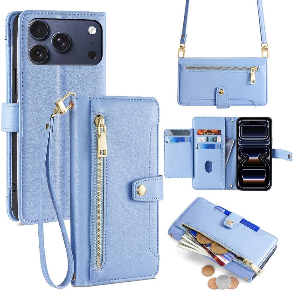 iPhone 17 Pro Zipper Pocket Wallet Case