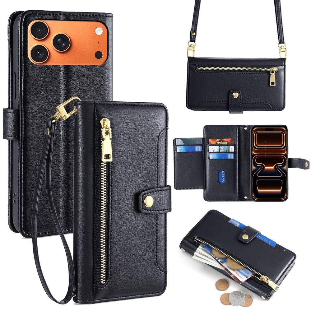iPhone 17 Pro Max Zipper Pocket Wallet Case