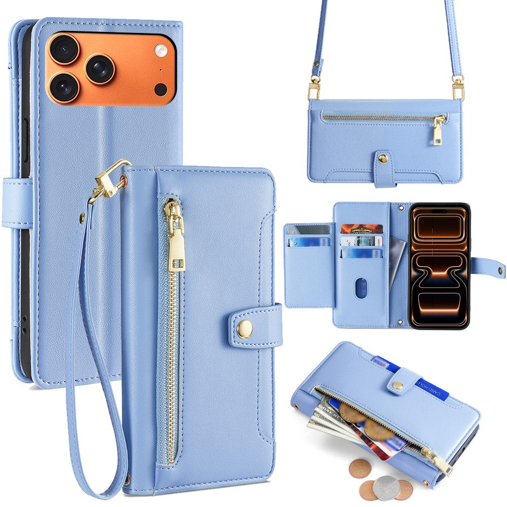 iPhone 17 Pro Max Zipper Pocket Wallet Case