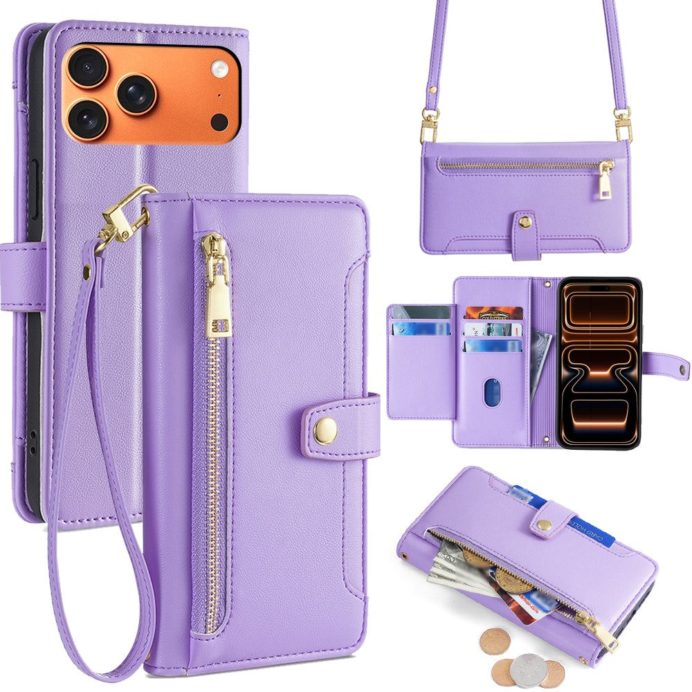 iPhone 17 Pro Max Zipper Pocket Wallet Case