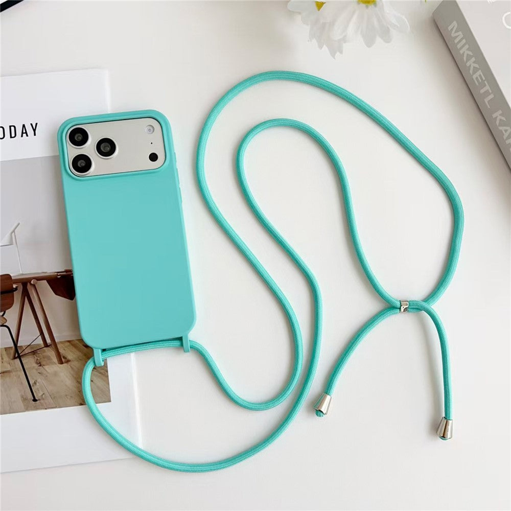 iPhone 18/17 Pro Max Liquid Silicone Case with Crossbody Lanyard